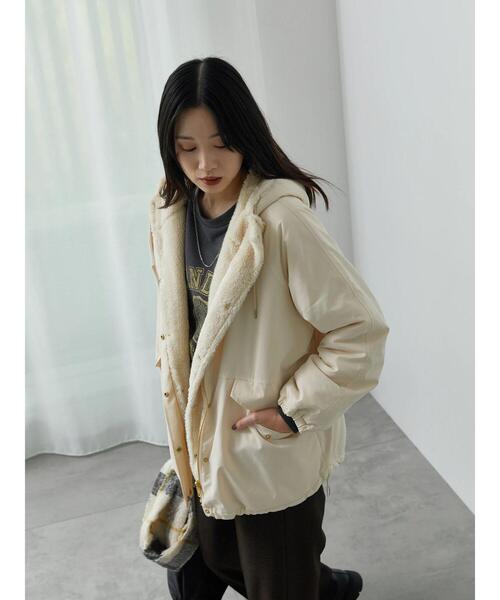 Samansa Mos2 blue（サマンサモスモスブルー） マウンテンパーカー F