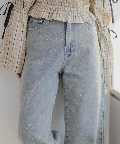 continuer de NICE CLAUP ジーンズ デニム デニムパンツ 「履くだけで