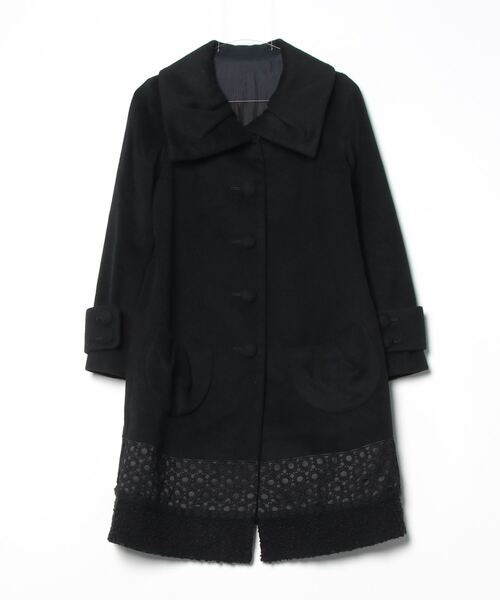 Chesty（チェスティ） 刺繍コート 0 ブラック レディース : ZOZOTOWN