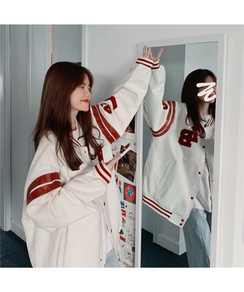 「DEVICE」 スタジャン FREE ブラック レディース_画像5