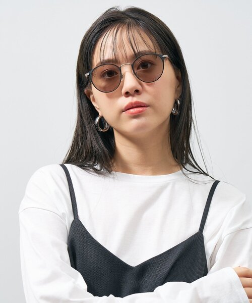 UNITED ARROWS サングラス ボストン型 サングラス｜彫金