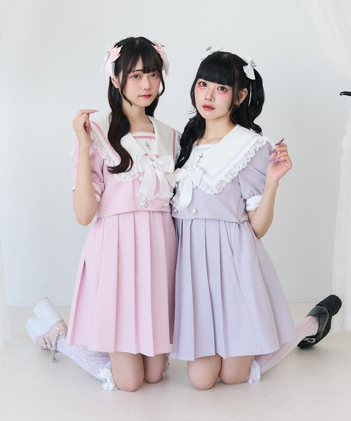 DearMyLove ワンピース 闇学園クロスワンピース : ZOZOTOWN Yahoo!店