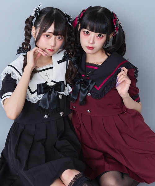 DearMyLove ワンピース 闇学園クロスワンピース : ZOZOTOWN Yahoo!店