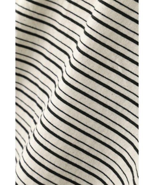 MHL. tシャツ COTTON LINEN STRIPE JERSEY レディース
