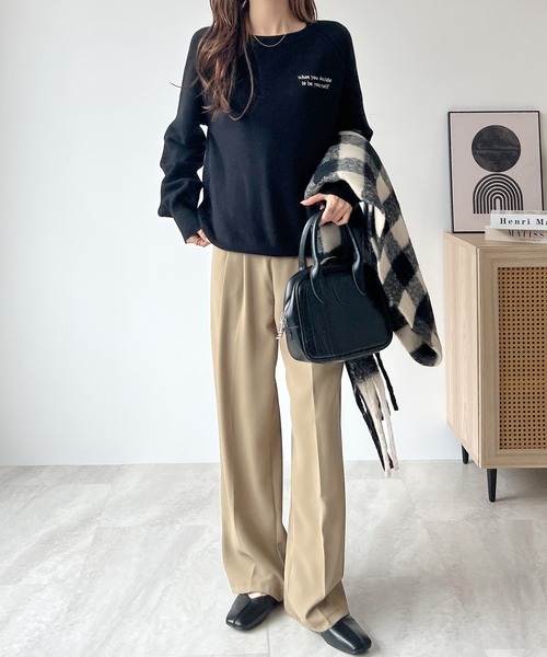 「Futier land」 長袖ニット FREE ブラック レディース_画像2