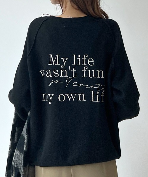 「Futier land」 長袖ニット FREE ブラック レディース_画像9