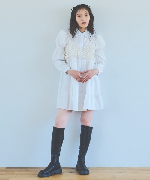 「paravion」 キャミソールブラウス FREE ホワイト レディース_画像5