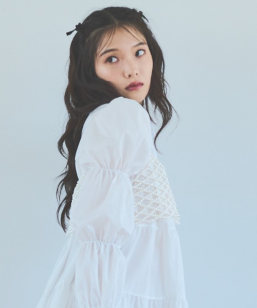 「paravion」 キャミソールブラウス FREE ホワイト レディース_画像9