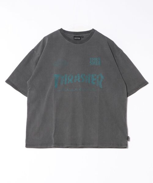THRASHER（スラッシャー） tシャツ ピグメント加工 マグロゴ プリントT