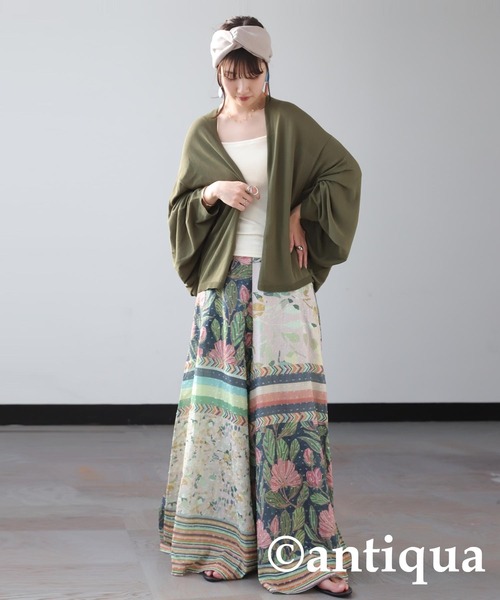 antiqua（アンティカ） ニット セーター ドルマンニットカーディガン