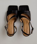 サンダル Cow Leather Curvy ...の詳細画像2