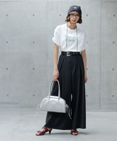 tシャツ コード エンブロイダリー プルオーバー レディース コードエンブロイダリーシャツ[品番：MKSW0058197]｜MURUA