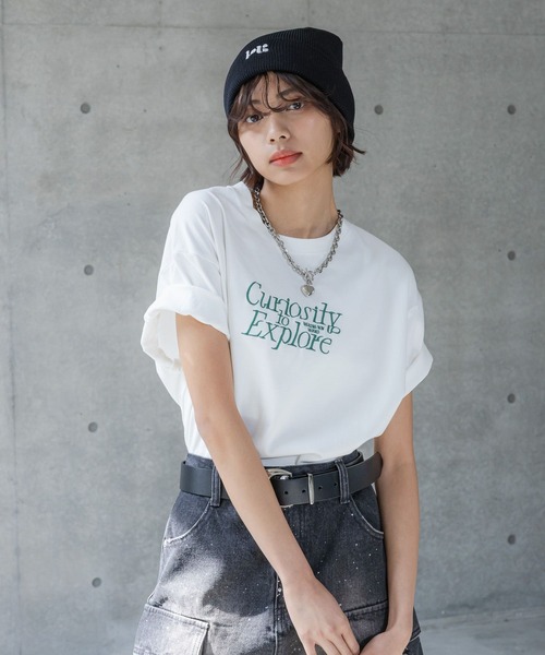 エンブロイダリーロゴTシャツ エンブロイダリーロゴTEE|allureville OFFICIAL SITE / ONLINE