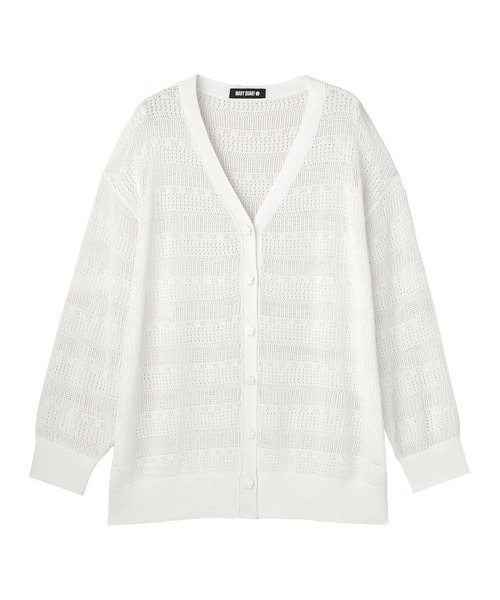 MARY QUANT カーディガン マリークワント mary quant 透かし編み