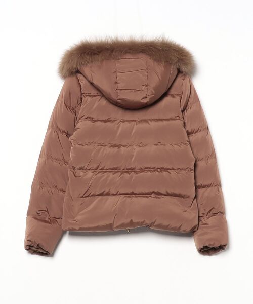 Demi-Luxe BEAMS」 ダウンジャケット 38 ブラウン レディース