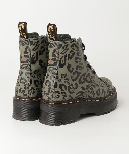 Dr.Martens（ドクターマーチン） レオパードショートブーツ 5 グリーン