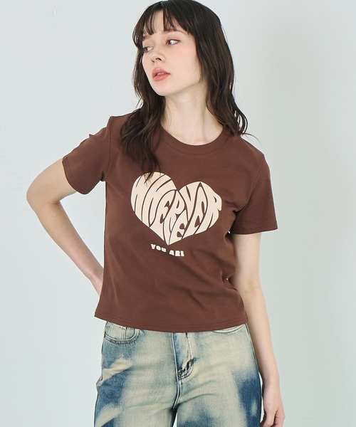 レトロ POP ロゴ プリント ビッグ Tシャツ（Tシャツ/カットソー