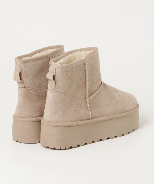 「R&E」 ムートンブーツ L ベージュ レディース_画像2