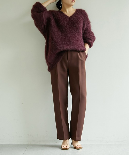 美品✨ウィムガゼット Whim Gazette カシミヤ ふわふわVネックニット Whim Gazette（ウィムガゼット）の「ニットVプルオーバー（ニット