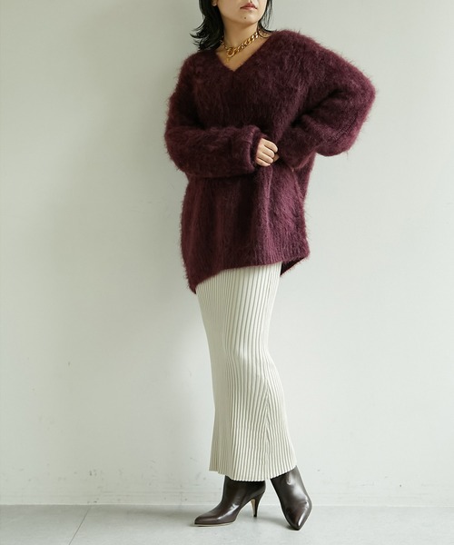 【新品未使用タグ付き】whim gazette ウィムガゼット ニット 中古・古着通販】Whim Gazette (ウィムガゼット) TWEEDYニット