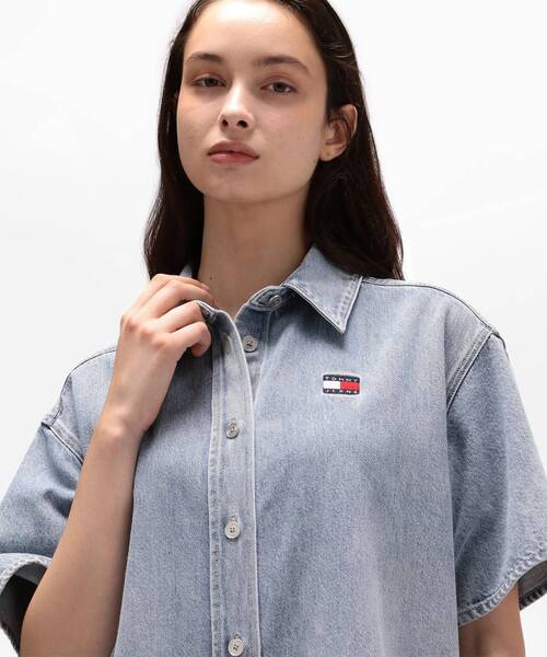 TOMMY JEANS（トミー・ジーンズ） ワンピース デニムショートスリーブ