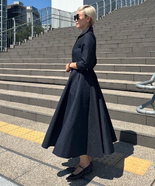 ワンピース ジャガードフィット＆フレアワンピース : ZOZOTOWN Yahoo