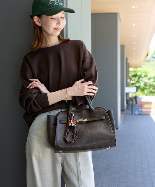 AULENTTI/オウレンティ 別注 ミニボストンバッグ MADE IN ITALY】オウレンティ AULENTTI レザーミニボストン