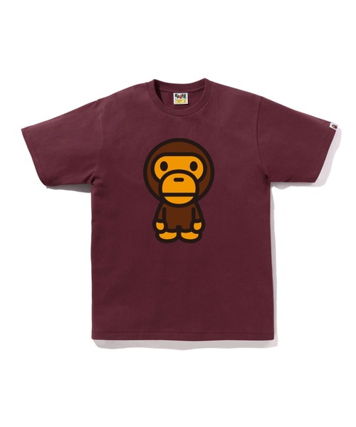 アベイシングエイプ BABY MILO チョコレート 半袖Tシャツ サイズ:L コットン レディース A BATHING APE 【1-0226347】 A BATHING APE - アベイシングエイプ BABY MILO チョコレート 半袖T