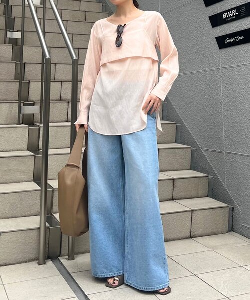 GALLARDAGALANTE 25SS レイヤードシャツ ブラウス 長袖 F GALLARDA GALANTE - GALLARDAGALANTE 25SS レイヤードシャツ ブラウス