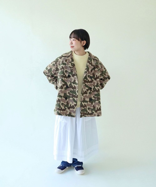 PAR ICI（パーリッシィ） ピーコート pコート 迷彩ジャカード