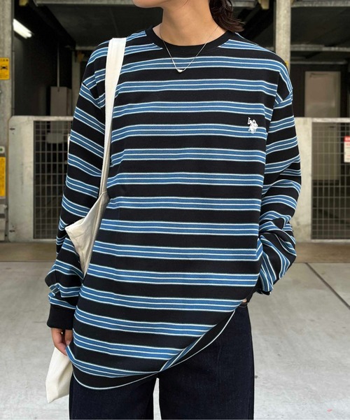 「U.S. POLO ASSN.」 長(zhǎng)袖Tシャツ LARGE グリーン メンズ
