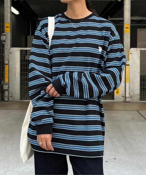 「U.S. POLO ASSN.」 長(zhǎng)袖Tシャツ LARGE グリーン メンズ