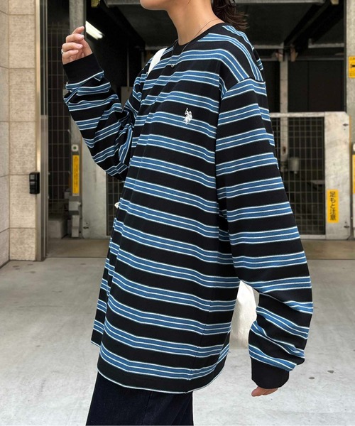 「U.S. POLO ASSN.」 長(zhǎng)袖Tシャツ LARGE グリーン メンズ