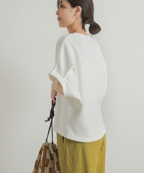 「URBAN RESEARCH DOORS」 ドルマンスリーブカットソー MEDIUM ネイビー レディース