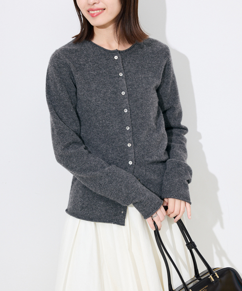 SLOBE IENA カーディガン echecs クルーネックカーディガン