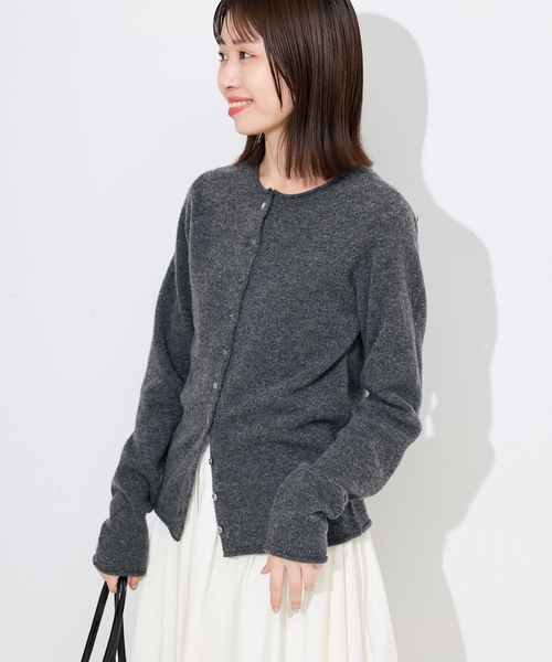 【未使用】IENA echecs クルーネックカーディガン SLOBE IENA｜《予約》echecs クルーネックカーディガン