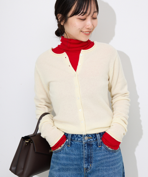 SLOBE IENAスローブイエナechecsクルーネックカーディガン 今季美品 SLOBE IENA echecs クルーネックカーディガン - メルカリ