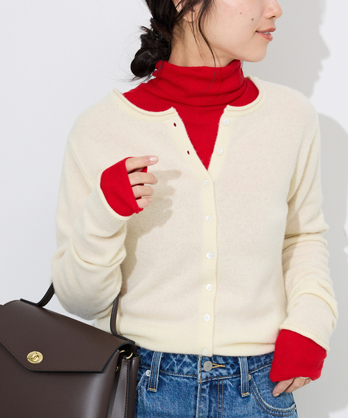 SLOBE IENA（スローブイエナ） カーディガン echecs クルーネック