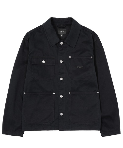 HUF（ハフ） コート ジャケット STRETCH LOGO CHORE SHACKET メンズ