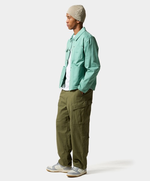 HUF（ハフ） コート ジャケット STRETCH LOGO CHORE SHACKET メンズ