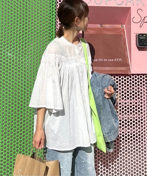 「notch.」 7分袖ブラウス M チャコール レディース_画像2