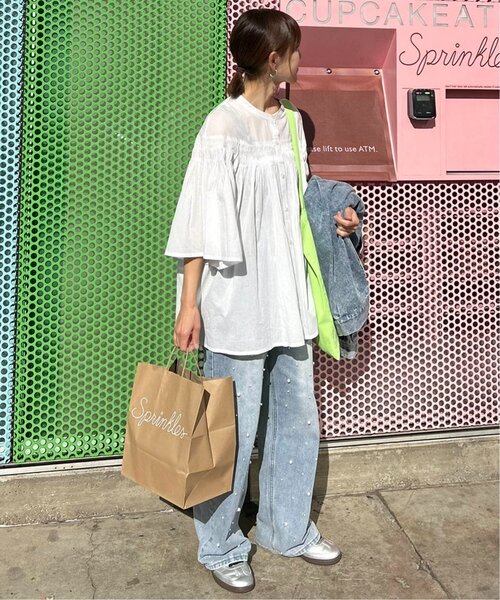 「notch.」 7分袖ブラウス M チャコール レディース_画像3