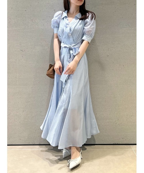 SNIDEL（スナイデル） シャツワンピース 0 ブルー レディース