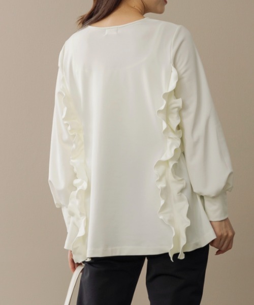 SONO ソーノ　フリル襟 ホワイトシャツ 長袖 SONO ソーノフリル襟 ホワイトシャツ 長袖