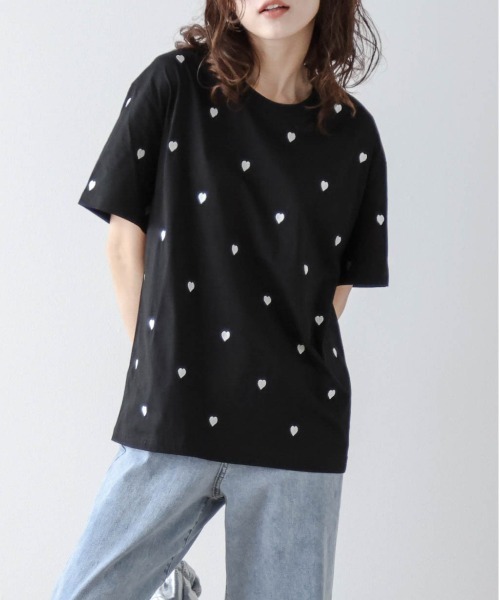 「SUGAR BISKET」 「La-gemme」半袖Tシャツ フリー ブラック レディース_画像3