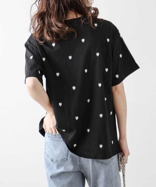 「SUGAR BISKET」 「La-gemme」半袖Tシャツ フリー ブラック レディース_画像6