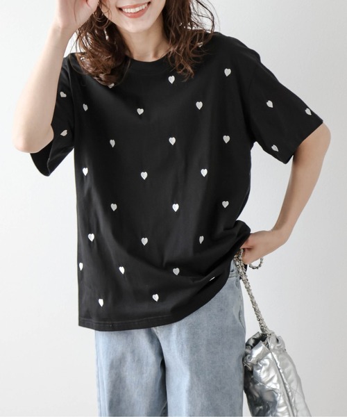 「SUGAR BISKET」 「La-gemme」半袖Tシャツ フリー ブラック レディース_画像7