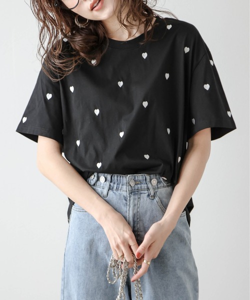 「SUGAR BISKET」 「La-gemme」半袖Tシャツ フリー ブラック レディース_画像8