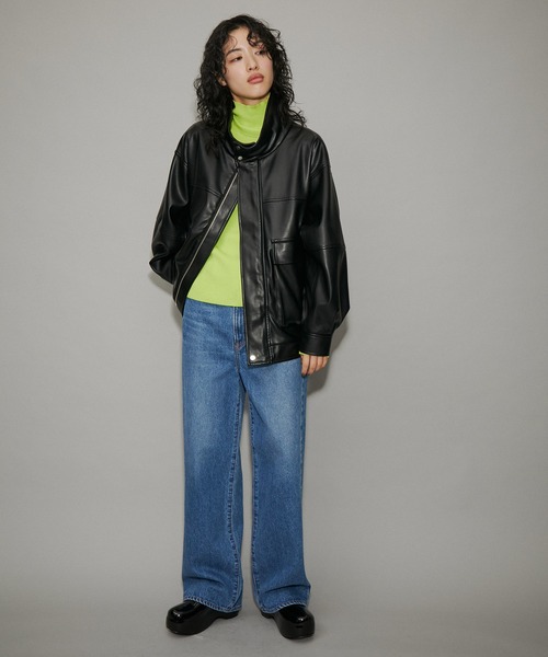 ADAM ET ROPE'（アダムエロペ） ジップアップブルゾン FREE ブラック