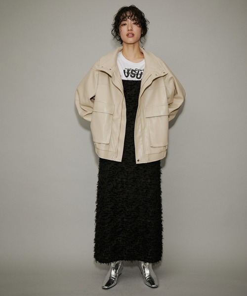 ADAM ET ROPE'（アダムエロペ） ジップアップブルゾン FREE ブラック